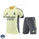 Real Madrid Yellow Training Kids Football Kit 25/26 - front view
