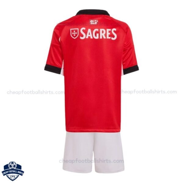 Benfica Home Kids Football Kit 25/26 - back view