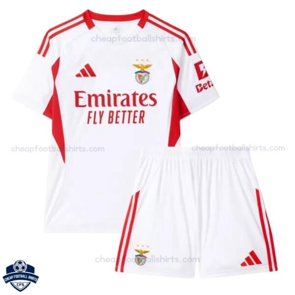 Benfica Third Kids Football Kit 25/26 - front view