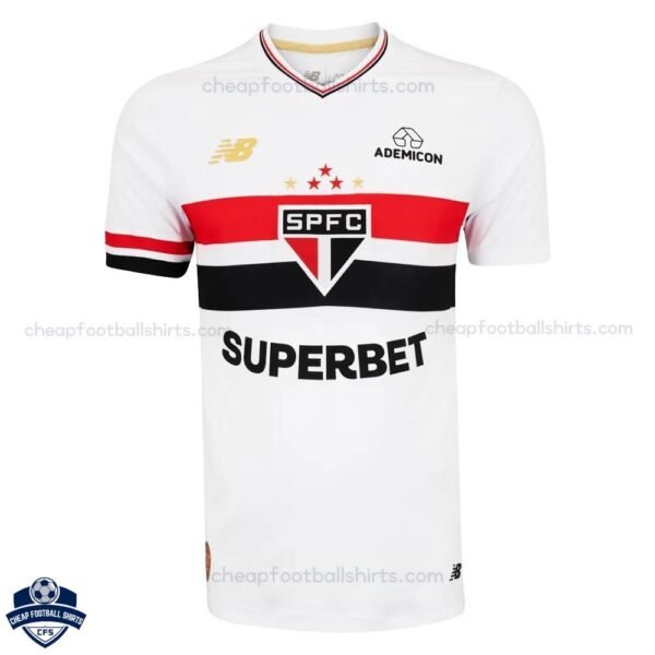 Sao Paulo Home Men Football Shirt 25/26 - back view