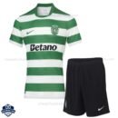 Sporting CP Home Kids Football Kit 25/26 - front view