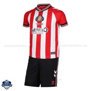 Sunderland Home Kids Football Kit 25/26 - Front View
