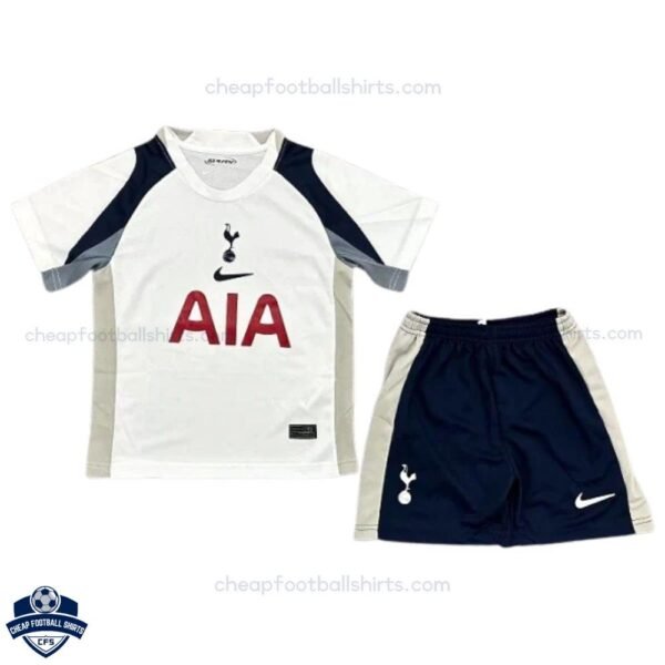 Tottenham Hotspur Home Kids Football Kit 25/26 - front view