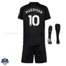 Tottenham Hotspur MADDISON 10 Away Kids Cheap Football Kit 2025/26 - back view with socks