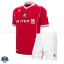Wrexham Home Kids Football Kit 25/26 - Front View