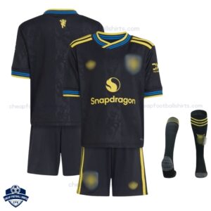 Manchester United Third Kids Cheap Football Kit 2025/26_overview