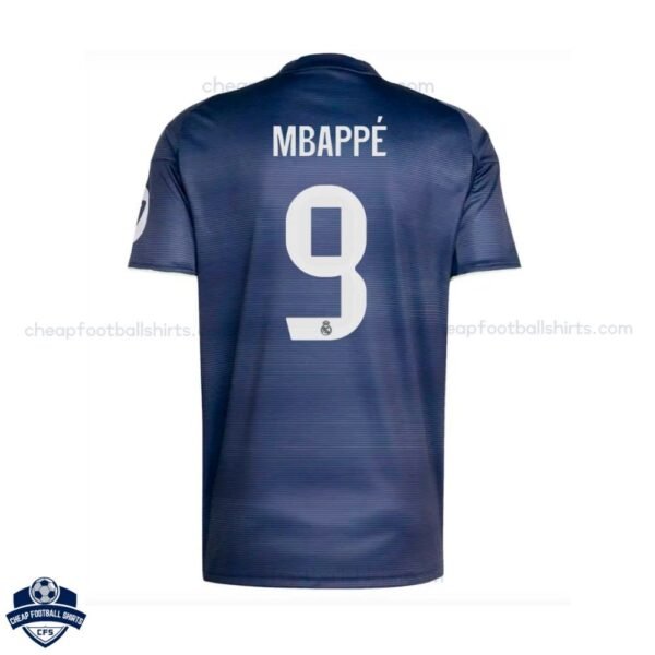 Real Madrid Away Men Football Shirt 25/26 MBAPPE 9 - Back View