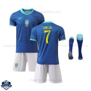 Brazil Away Kids Football Kit 24/25 VINI JR. 7