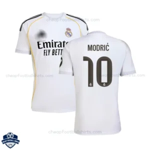 Real Madrid Home Men Football Shirt 25/26 MODRIC 10