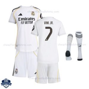 Real Madrid Home Kids Football Kit 25/26 VINI JR 7