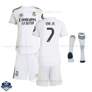 Real Madrid Home Kids Football Kit 25/26 VINI JR 7