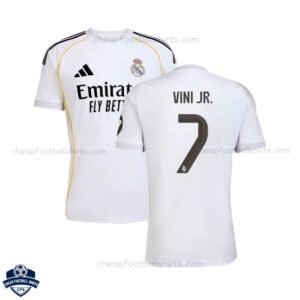 Real Madrid Home Men Football Shirt 25/26 VINI JR. 7