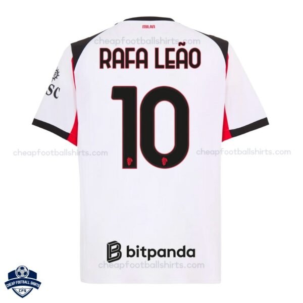 AC Milan RAFA LEÃO 10 Away Cheap Football Shirts 2025/26 - Back View