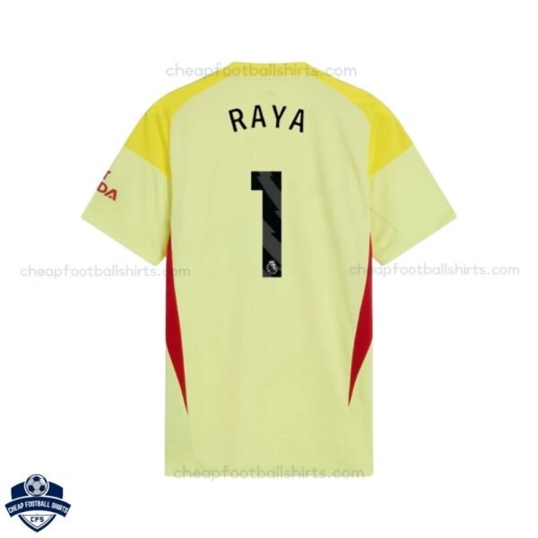 Arsenal Goalkeeper Men Football Shirt 2526 RAYA 1 - Back View