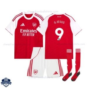 Arsenal Home Kids Football Kit 25/26 G.JESUS 9
