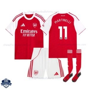 Arsenal Home Kids Football Kit 25/26 MARTINELLI 11