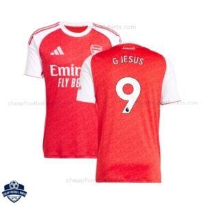 Arsenal Home Men Football Shirt 25/26 G.JESUS 9