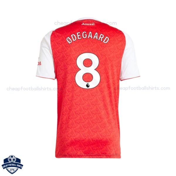 Arsenal Home Men Football Shirt 25/26 ØDEGAARD 8 - Back View