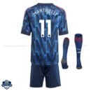 Arsenal Away Kids Football Kit 25/26 MARTINELLI 11 - back view with socks