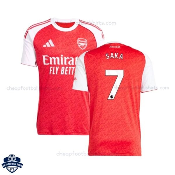 Arsenal SAKA 7 Home Men Football Shirt 25/26
