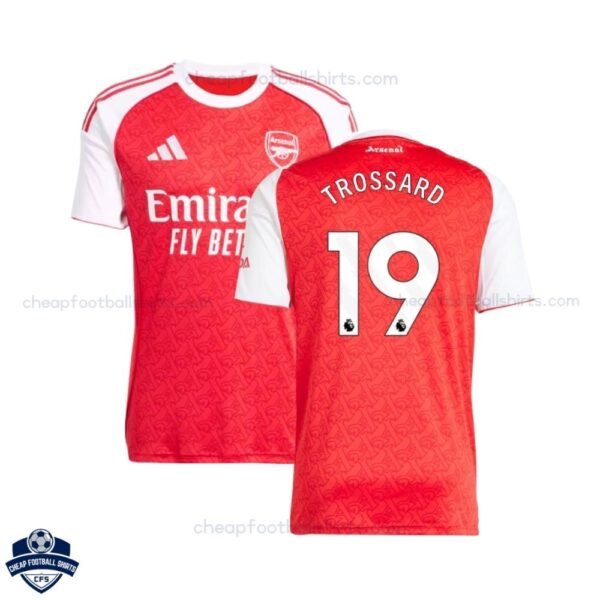 Arsenal TROSSARD 19 Home Men Football Shirt 25/26