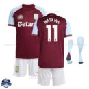 Aston Villa WATKINS 11 Home Kids Football Kit 25/26 with socks