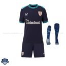 Athletic Bilbao Away Kids Cheap Football Kit 2025/26 - Front View with socks