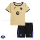 Barcelona Away Kids Cheap Football Kit 2025/26_Front View