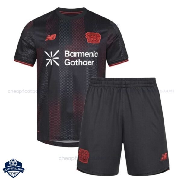 Bayer Leverkusen Home Kids Cheap Football Kit 2025/26