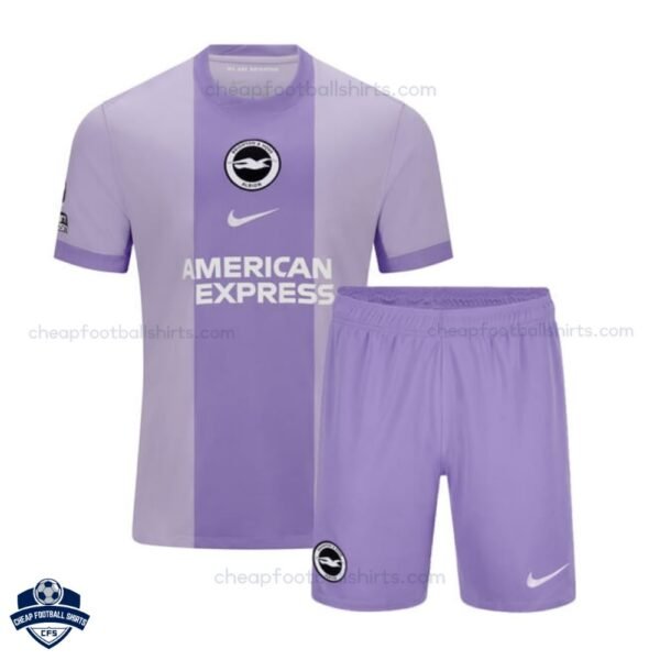 Brighton Away Kids Cheap Football Kit 2025/26 - Overview