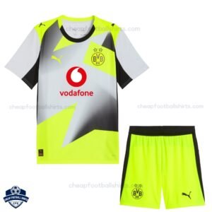 Dortmund Away Kids Football Kit 25/26 - Front View