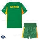 Dortmund Green Goalkeeper Kids Football Kit 25/26 - Back View