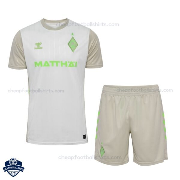 Werder Bremen Away Kids Football Kit 25/26 - Front View