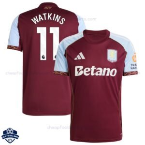 Aston Villa WATKINS 11 Home Football Shirts 25/26