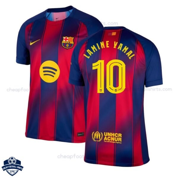 Barcelona Home Men Football Shirt 25/26 LAMINE YAMAL 10