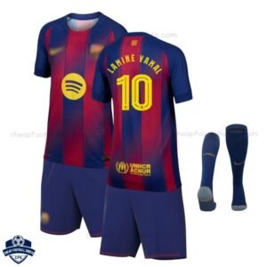 Barcelona Home Kids Football Kit 25/26 LAMINE YAMAL 10
