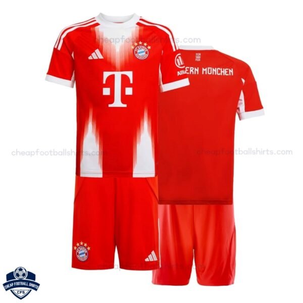 Bayern Munich Home Kids Football Kit 25/26