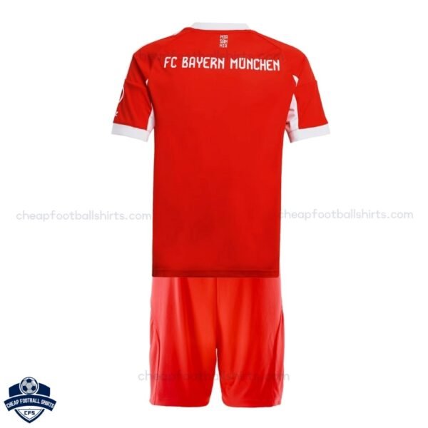 Bayern Munich Home Kids Football Kit 25/26 - Back View