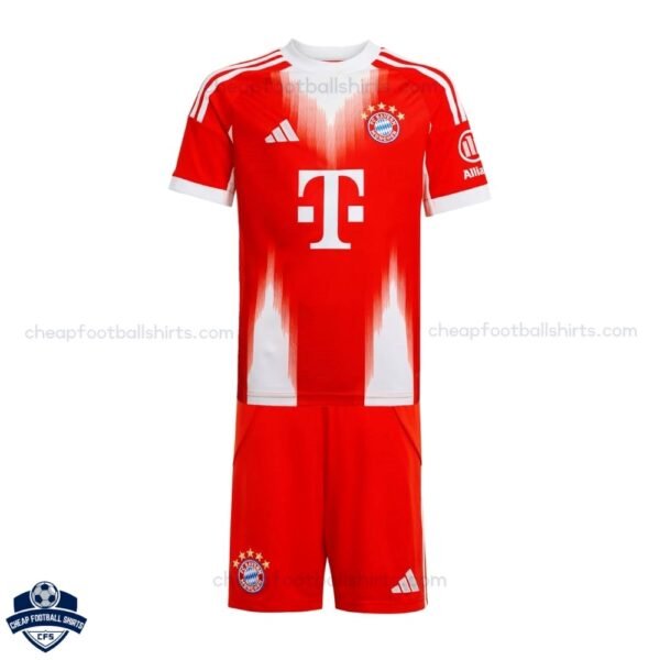 Bayern Munich Home Kids Football Kit 25/26 - Front View