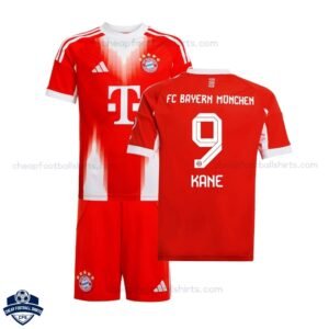 Bayern Munich Home Kids Football Kit 25/26 KANE 9