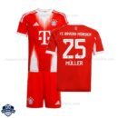 Bayern Munich Home Kids Football Kit 25/26 MULLER 25