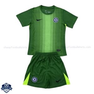 Chelsea Green Goalkeeper Kids Football Kit 25/26