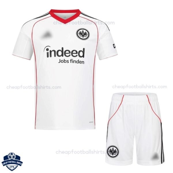 Frankfurt Away Kids Football Kit 25/26 - Front view