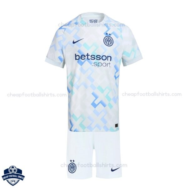 Inter Milan Away Kids Cheap Football Kit 2025/26 - Front View