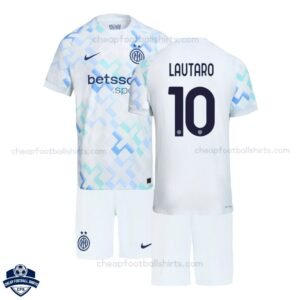 Inter Milan Away Kids Cheap Football Kit 2025/26 LAUTARO 10