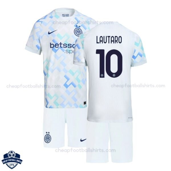 Inter Milan Away Kids Cheap Football Kit 2025/26 LAUTARO 10