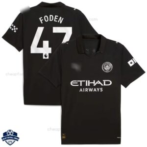 Manchester City Away Men Football Shirt 25/26 FODEN 47 - overview