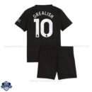 Manchester City Away Kids Football Kit 25/26 GREALISH 10 - Back View