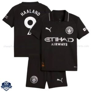 Manchester City Away Kids Football Kit 25/26 HAALAND 9