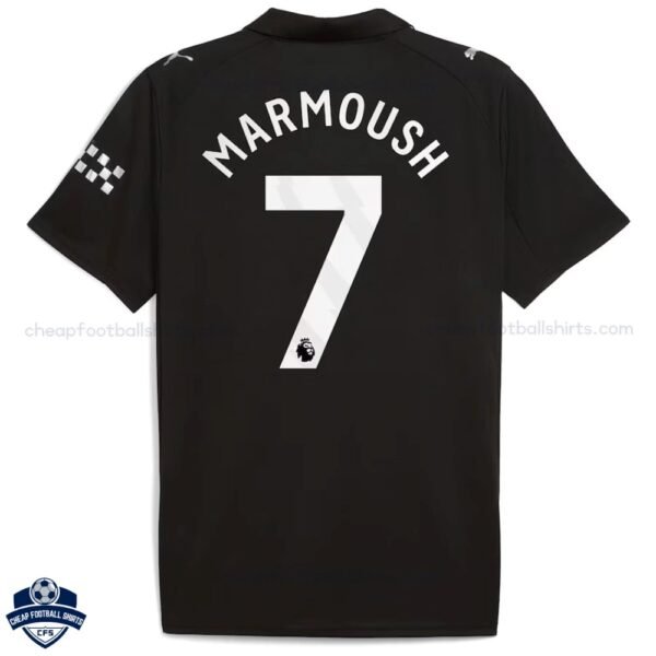 Manchester City Away Men Football Shirt 25/26 MARMOUSH 7 - Back View